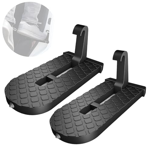 MAGIC SELECT Marchepied de Porte de Voiture, 2X, Pliable | Pédale de Porte de Véhicule, Antidérapant pour Atteindre le Plafond, Avec Marteau de Sécurité d'urgence