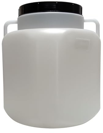 BAUPROFI Fass quadratisch 40l weiß | Weithalsfass lebensmittelecht Camping lagern Regenfass, 036262