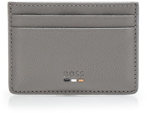 BOSS, Ray Small Logo Card Holder, high rise grey, One Size