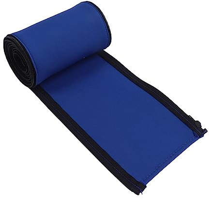 Pool Handrail Cover with Zipper, Blue Hand Railing Cover Zippered Inground Pool Covers Adjustable Non Slip Railing Handle Sleeve Rail Grip for Swimming Pool Inground Ladder Handles (10ft)