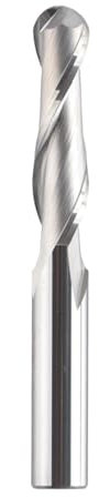 1 Stück Kugelfräser CNC-Fräser, 2 Schneiden R0,5-R4,0 Hartmetall-Kugelfräser 3,175-12 mm Schaft Holzbearbeitungsfräser Werkzeuge for Holz und Aluminium(R2.0-L12)