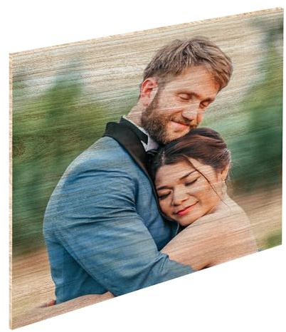 Dat Design GmbH Foto su tela, acrilico, alluminio o legno – quadro personalizzato – stampa di alta qualità dalla Germania (Stampa su compensato, Formato quadrato – varie dimensioni)