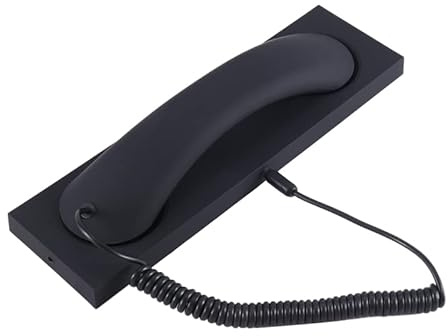 Rtauhife Receptor de TeléFono Retro Universal Auricular TeléFono Inteligente Llamada Auricular MicróFono de TeléFono Fijo de 3,5 Mm