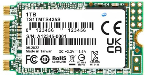 SIMPLETEK - SSD interno M.2 2242 da 1TB | SATA III 6Gb/s, Flash NAND 3D | Caching SLC, codifica LDPC | Adatto per Notebook e Tablet (Ricondizionato)