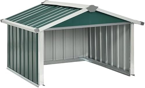 Refined Capanno per Robot Tosaerba 92x97x63 cm Acciaio (Verde)
