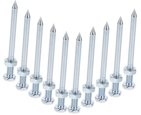 Milisten 10piezas Púas para Césped De Metal Púas Resistentes De Repuesto Clavijas para Aireadores De Césped para Jardinería y Cuidado De