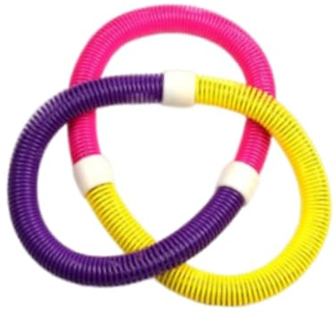 TISHITA Fitness Hoop Anello Esercizio Cerchio Ginnastica per Addome Attrezzo Snellente con Costruzione in PVC Ferro Adatto per Allenamento Casa Lavoro Palestr, S