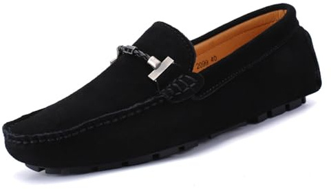 DADAWEN Hommes Daim Penny Loafers Confort Chaussures de Conduite Mocassin Slippers Chaussures de Décontractées