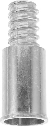 ARTSEWPLY Besenstielspitze Mit Gewindeende Ersatzteil Für Besenstiel Und Moppstiel Aluminium Rostbeständig Sichere Verbindung Für Holz- Und Metallstangen 6.50 X 2.80 X 2.80 cm