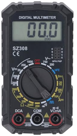Denash Multifunción con un Gran Probador de Voltaje Multímetro Digital Portátil para la Corrección de Errores Eléctricos de Varias Situaciones de Materiales ABS