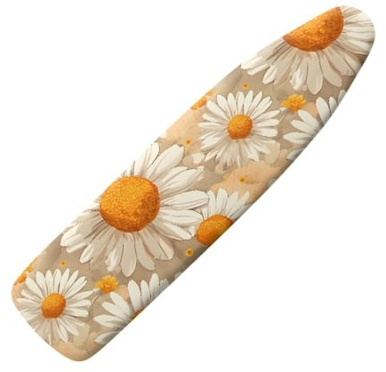Copri Asse Da Stiro 110X33 Fiori Bianchi Copriasse Da Stiro Elastico,Copertura Asse,Tessuto Fibra Di Poliestere