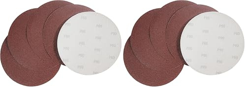 Güde 38357 Klettschleifscheiben 230 K80 5-tlg. (Ø-Klettschleifscheibe 230 mm, Korund, Trägermaterial Polyester-Gewebe) (Packung mit 2)