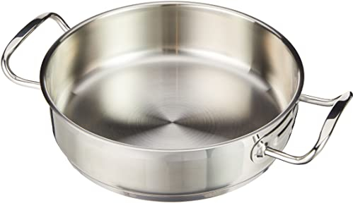 LACOR Poêle à Paella Induction avec Fond en INOX 18/10 - Ø 24 cm Eco Chef