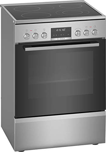 Bosch Serie 6 HKS79U250 cocina Cocina independiente Negro, Plata Con placa de inducción A - Hornos y Cocina (Cocina independiente, Negro, Plata, Giratorio, Tocar, Acero inoxidable, Frente, 1,2 m)