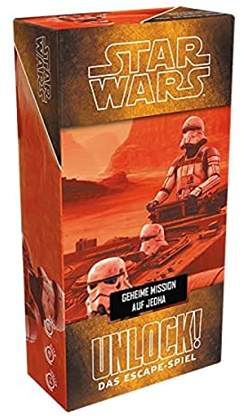Asmodee, Unlock! Star Wars – Geheime Mission auf Jedha, Familienspiel, Rätselspiel, 1-6 Spieler, Ab 10+ Jahren, 60+ Minuten, Deutsch