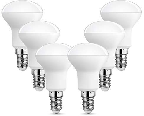 Akynite LED-Reflektor R50 E14 5W Neutralweiß 4000K, 500LM, Ersatz Reflektorlampen E14 40 Watt, 120° Licht, LED Strahler R50 Kleine Lampe 230V für Schrank Beleuchtung, Nicht Dimmbar, 6er-Set