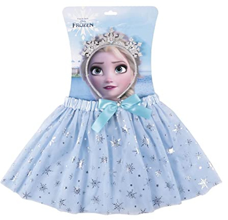 Frozen Child Beauty Set - Blå - Komplett uppsättning - Inkluderar Elsa Style Tutu och Elsa pannband - Original Produkt Designad i Spanien