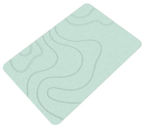 Tappetino da bagno in pietra - tappetino da bagno non slip di fango diatomee morbido | Tappetino da assorbente per toilette o porta | Tappeto anticomano ad asciugatura rapida | Cuscinetto per l'