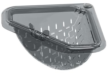 Cestello scarico lavello triangolare con apertura e chiusura magnetica, cestello scarico angolare lavello cucina profondo