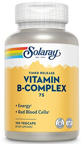 Solaray B-Complex 75 | Acción Retardada | 100 VegCaps