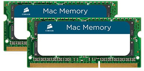 Corsair Mac Memory SODIMM 8GB (2x4GB) DDR3 1066MHz CL7 Speicher für Mac-Systeme, Apple-Qualifiziert - Schwarz CMSA8GX3M2A1066C7