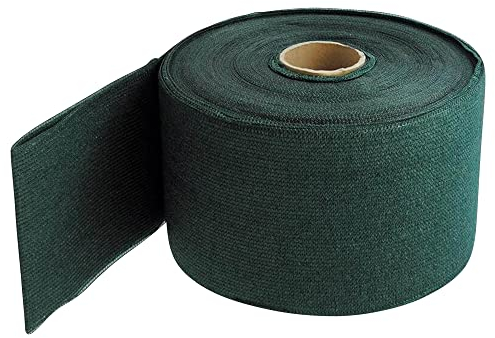 NOOR Sichtschutzstreifen TEXTIL für Doppelstabmattenzaun - schattierter Zaunsichtschutz Zaunblende Rolle grün 0,19x70 m - blickdichter winddurchlässiger Sichtschutz für Garten Terrasse