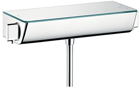 hansgrohe Ecostat Select Aufputz Duschthermostat, für 1 Funktion mit Adapter zur Renovation, Chrom