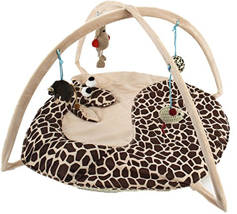 ZuckerTi Neues Katzenbett Katzenzelt Katzenkissen Tierkorb Tierbett Katze Katzen Kitten Interaktives Katzenspielzeug individuelle Spielzeuge Toys