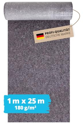 Alfa Non-tissé de protection peintre – 180 g/m² – 1 m x 25 m – 3 pièces