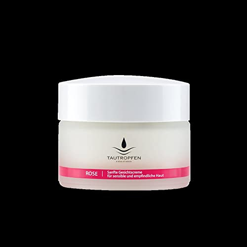 Tautropfen Rose, Sanfte Gesichtscreme für sensible und empfindliche Haut (6 x 50 ml)