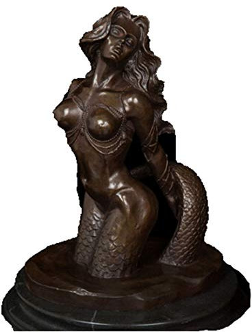 Fashion158 Bronzestatue, Meerjungfrau, Bronze, Bronze, Bronze, Bronzefigur