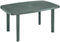 Tomaino - Rechteckiger Gartentisch aus Kunststoff für den Außenbereich, Esstisch, Camping - Loch Sonnenschirm, Beine abnehmbar 137 x 85 x 72 cm (grün)