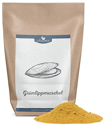 Krauterie Grünlippmuschel für Hunde, Pulver (250 g) | Artgerechtes Einzelfuttermittel für Hunde in Spitzenqualität - frei von Zusatzstoffen, zuckerfrei, getreidefrei