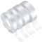 4 Stk. Doppelseitiges Klebeband Extra Stark, Transparentes Nano Klebeband Wiederverwendbares, Ablösbar, Rutschfestes Multifunktions Doppelklebeband Doppelseitiges - 1cm x 3m/2cm x 3m