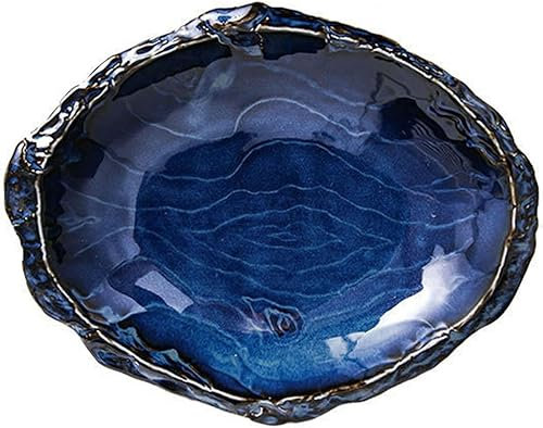 Ramen-Schüssel, Salatschüssel, Obstschale, Ramen-Schüssel, große Servierschüsseln, großer Keramik-Suppenteller, blaue Nudelschüssel for Salat, Steak. Mikrowellen- und ofenfestes Tafelservice. - Groß-O
