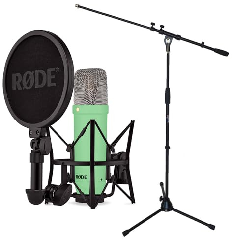 Rode NT1 Signature Green Studio microphone + keepdrum microphone stand