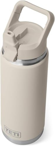 YETI Rambler C Straw Bottle, Stainless Steel Vacuum Insulated Bottle with Leakproof Straw Cap, Cape Taupe, 26 oz (769 ml)