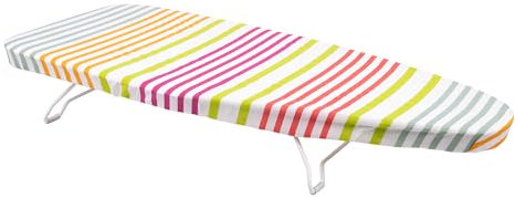 Cofan Tabla de Planchar de sobremesa | Funda 100% de algodón | Patas Antideslizantes | Colgador Integrado | Gran Superficie de Planchado 74 x 33 cm