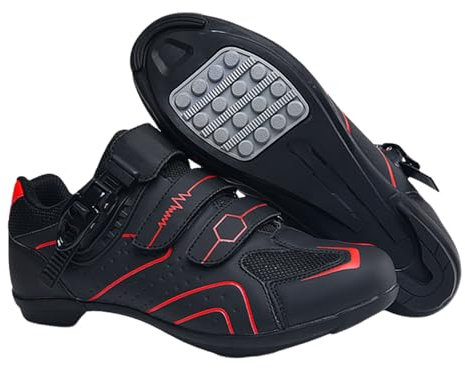 Fooceoute Scarpe MTB Donna Road,Scarpe Mountain Bike Uomo,Scarpe da Bicicletta Traspiranti,Scarpe da Mountain Bike,Morbido,Forte E Durevole,Adatto A Tutte Le Condizioni Atmosferiche