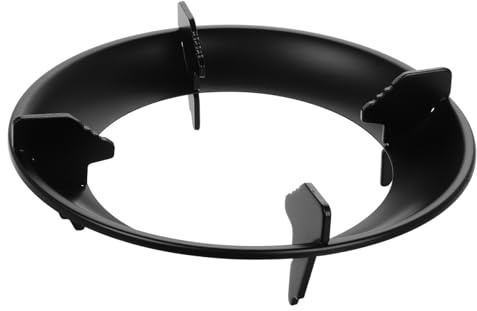 Angoily Anillo Fácil Wok Antideslizante de Hierro para Soporte Negro Instalación Accesorio Estufa de Gas de Cocina