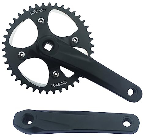 Bike Guarnitura, Guarnitura conica Quadrata 64/104BCD 30/32T/34T/36T/38/40/42T Corona Tonda Stretta e Larga