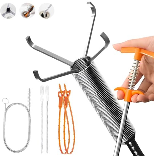 Drain Snake Hair Drain Clog Remover Tool Set