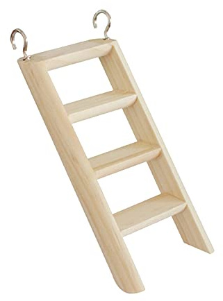 Wood Climbing Ladder With Hooks For Hamster Rodents Small Animal Chew Toys Wooden Bridge Hamster Wood Bridge