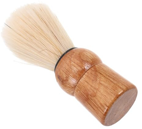 Homoyoyo Retro Beard Brush mit Borsten Leicht zu Reinigen Sorgfältig Gefertigt für Reise und Bartpflege Klassisches Rasierpinsel Werkzeug