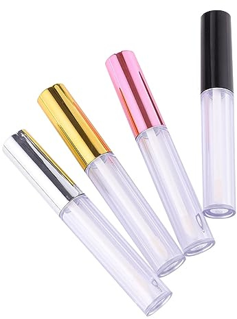 EPIGEIST 20 Stück Lippenpflegestift Leerbehälter aus Abs Kunststoff mit Elektrobeschichtetem Deckel Wiederbefüllbare Lippenpflegestifte für DIY Kosmetik Sicher und Auslaufsicher für Reisen