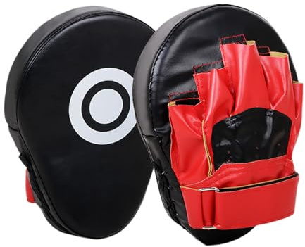 Boxing Training Pads | PU Leather Training Gloves, Martial Arts Bumpers for Men Women Adults Boys Girls Home Gym Kickboxing Thai