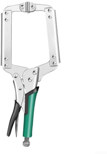 Pinze di bloccaggio a C grandi, 22,9 cm, per saldature in acciaio al carbonio Prime con morsetto regolabile e rilascio a grilletto per lavorazione del legno, fissaggio elettrico (35,5 cm)