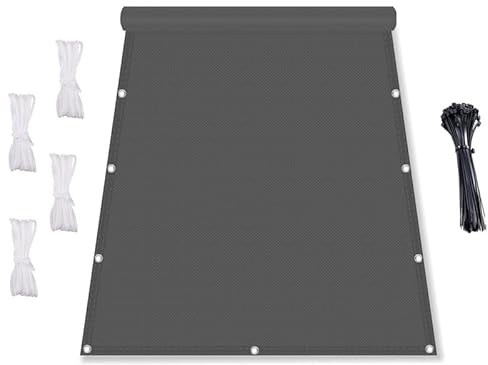 Vela Ombreggiante Impermeabile Rettangolare 6x6.5m Tenda da sole impermeabile con occhielli, per Balcone Giardino terrazza,con Occhielli e Fascetta