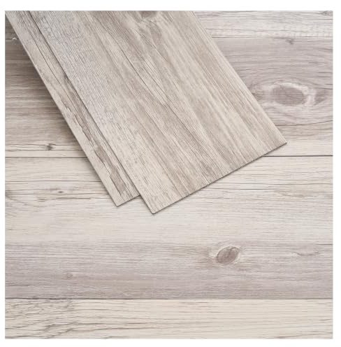 INMOZATA 36pcs/5.02m²Vinyl Flooring Planks Self Adhesive(Grey Washed Oak) | Waterproof Self Adhesive Floor Tile with UV Coated Wood Effect Bathroom Tiles for Kitchen Bathroom Living Room ,91.5X15.2cm