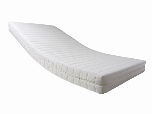 Dibapur ® Pro Vital Deluxe: Orthopädische Kaltschaummatratze (80_x_190_cm) x ca.14 cm Kern mit gesteppten Bezug 4-seitigen Reißverschluss ca. 14,2 cm - H2,5 - Made in Germany